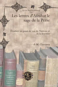 Les lettres d'Afrahat le sage de la Perse_cover