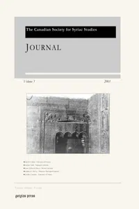 Journal of the Canadian Society for Syriac Studies 3_cover