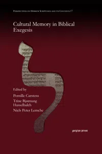 Cultural Memory in Biblical Exegesis_cover