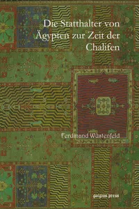 Die Statthalter von Ägypten zur Zeit der Chalifen_cover