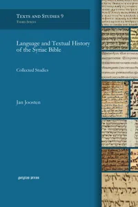 Language and Textual History of the Syriac Bible_cover