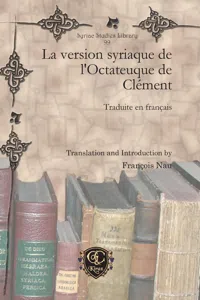 La version syriaque de l'Octateuque de Clément_cover