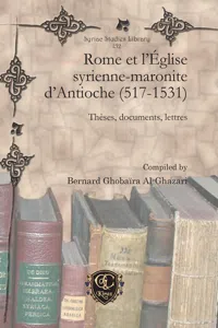 Rome et l'Église syrienne-maronite d'Antioche_cover