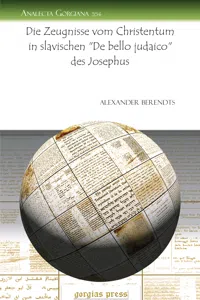 Die Zeugnisse vom Christentum in slavischen "De bello judaico" des Josephus_cover