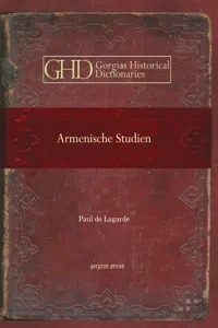 Armenische Studien_cover