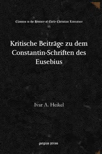 Kritische Beiträge zu dem Constantin-Schriften des Eusebius_cover