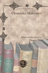 Opuscules Maronites_cover