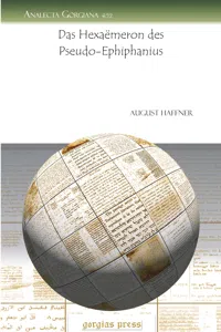 Das Hexaëmeron des Pseudo-Ephiphanius_cover