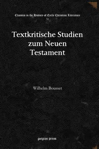 Textkritische Studien zum Neuen Testament_cover