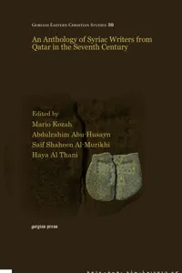 An Anthology of Syriac Writers from Qatar in the Seventh Century_cover