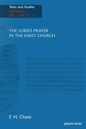 The Lord's Prayer in the Early Church