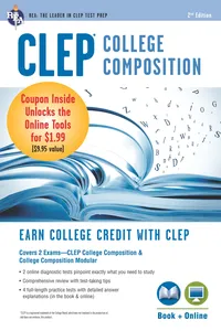 CLEP&reg; College Composition Book + Online_cover