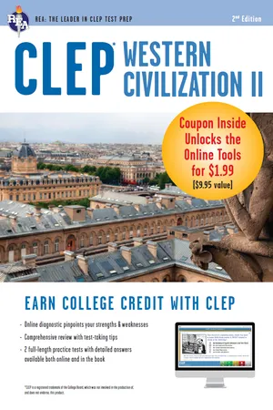 CLEP&reg; Western Civilization II Book + Online