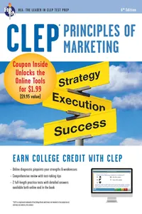 CLEP&reg; Principles of Marketing Book + Online_cover