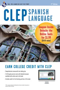 CLEP® Spanish Language: Levels 1 and 2_cover