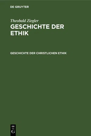 Geschichte der christlichen Ethik