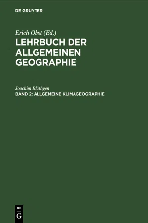 Allgemeine Klimageographie