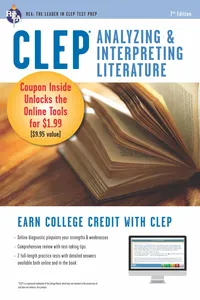 CLEP&reg; Analyzing & Interpreting Literature Book + Online_cover