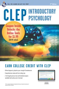 CLEP&reg; Introductory Psychology Book + Online_cover