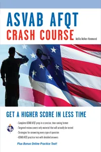 ASVAB AFQT Crash Course Book + Online_cover