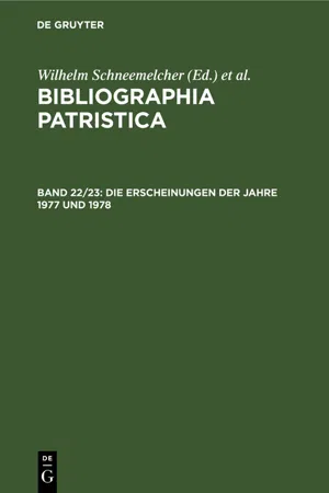 Die Erscheinungen der Jahre 1977 und 1978