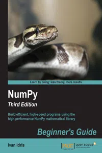 NumPy: Beginner's Guide - Third Edition_cover