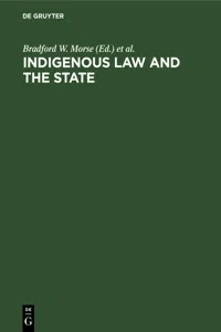 Indigenous law and the state_cover