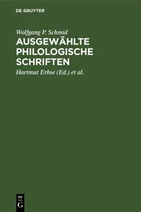 Ausgewählte philologische Schriften_cover