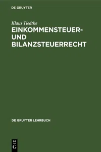 Einkommensteuer- und Bilanzsteuerrecht_cover