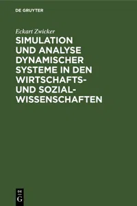 Simulation und Analyse dynamischer Systeme in den Wirtschafts- und Sozialwissenschaften_cover