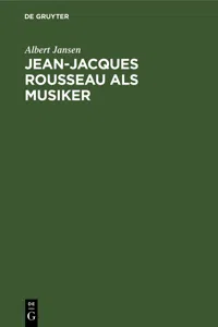 Jean-Jacques Rousseau als Musiker_cover