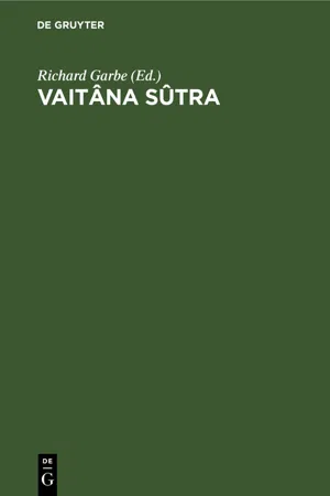 Vaitâna Sûtra