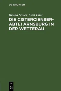 Die Cistercienserabtei Arnsburg in der Wetterau_cover