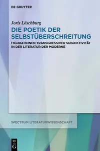 Die Poetik der Selbstüberschreitung_cover