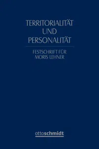 Territorialität und Personalität_cover