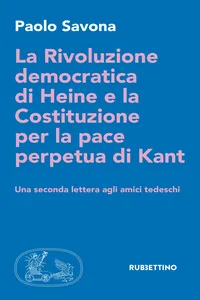 La Rivoluzione democratica di Heine e la Costituzione per la pace perpetua di Kant_cover