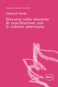 Discorso sulla mozione di conciliazione con le colonie americane_cover