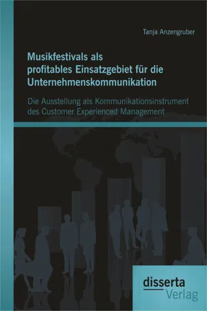 Musikfestivals als profitables Einsatzgebiet für die Unternehmenskommunikation: Die Ausstellung als Kommunikationsinstrument des Customer Experienced Management