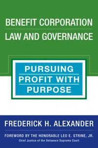 Benefit Corporation Law and Governance_cover