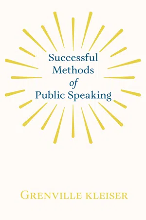 Successful Methods of Public Speaking