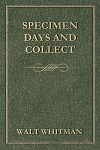 Specimen Days and Collect_cover