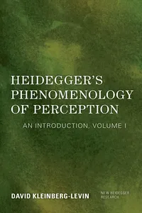 Heidegger's Phenomenology of Perception_cover