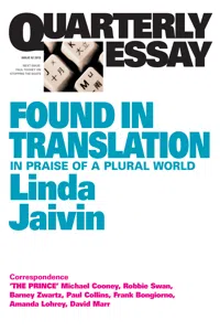 Quarterly Essay 52 Found in Translation_cover