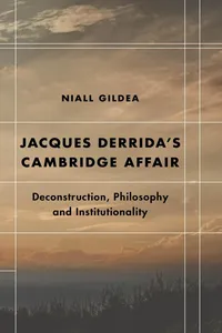 Jacques Derridas Cambridge Affair_cover