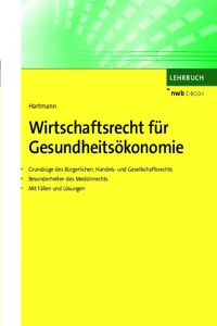 Wirtschaftsrecht für Gesundheitsökonomie_cover