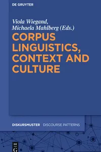 Corpus Linguistics, Context and Culture_cover