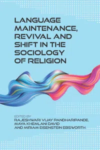 Language Maintenance, Revival and Shift in the Sociology of Religion_cover