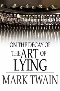 On the Decay of the Art of Lying_cover