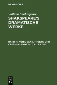 König Lear. Troilus und Cressida. Ende gut, Alles gut_cover