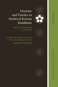 Doctrine and Practice in Medieval Korean Buddhism_cover